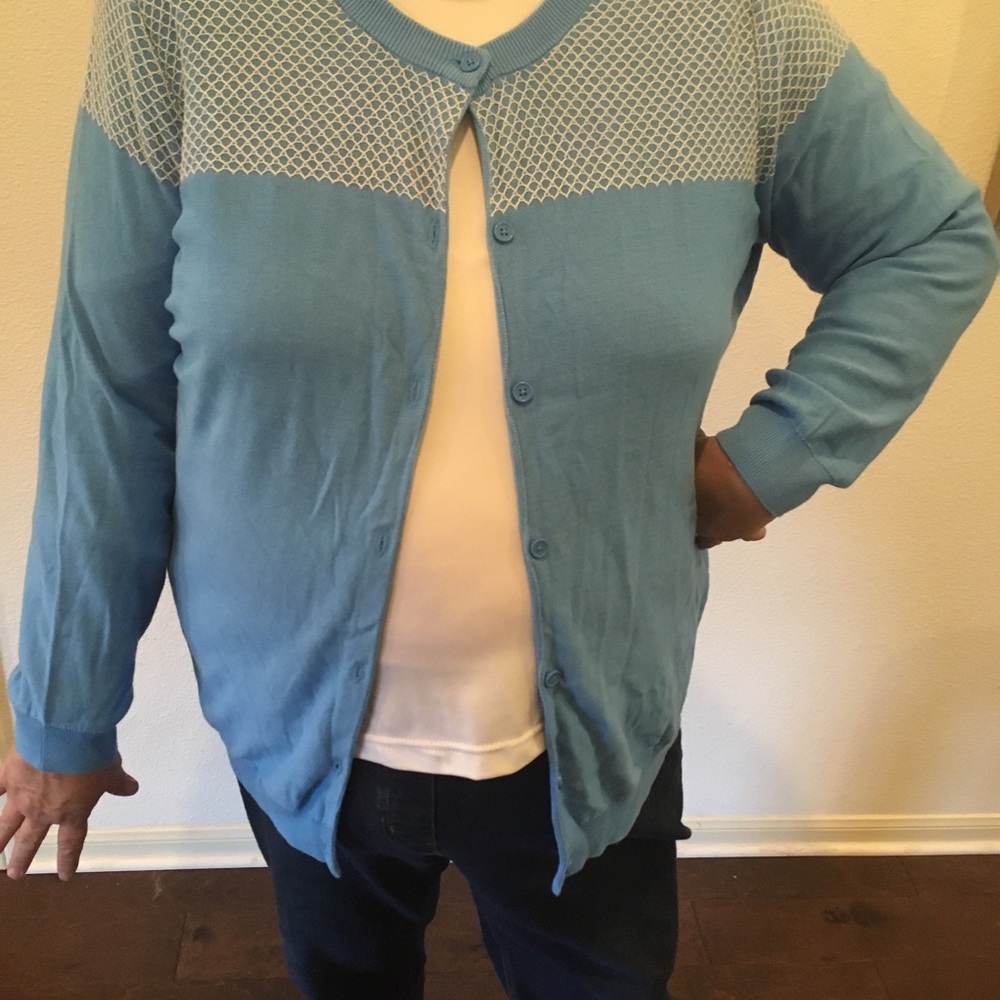 Liz Claiborne sweater cardigan 2X beautiful!